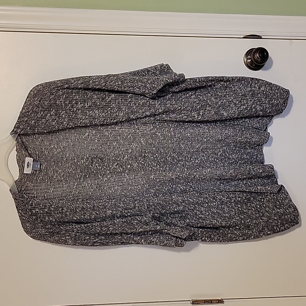 Old Navy Gray Short Sleeve Cardigan